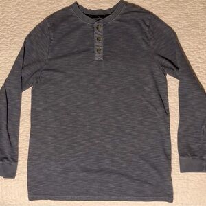 Art Class by Target Girl's Slate Blue Long Sleeved Henley | Size XXL (16-18)